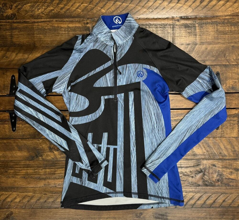 INKnBURN Women's 1/4 Zip Pullover Hayabusa Print Thumbholes Size XXS